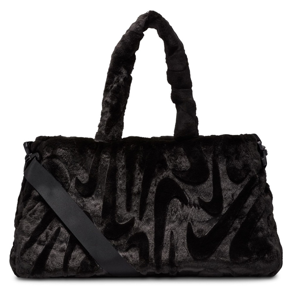 NWT Nike Sportswear Faux Fur Fleece Tote Crossbody Bag FZ1323-010
